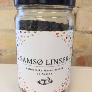 Linser fra Samsø linser bruges til al madlavning - også til linse kage. Linserne er økologisk.